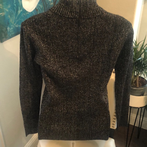 Vintage black and silver sparkle sweater - Picture 5 of 7